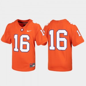 Youth Orange Clemson Tigers #16 Football Untouchable Jersey 952304-600