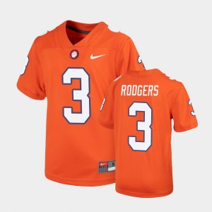 Youth Amari Rodgers Orange Clemson Tigers #3 Replica Untouchable Jersey 533972-175