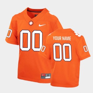 Youth Custom Orange Clemson Tigers #00 Game College Football Jersey 390015-798