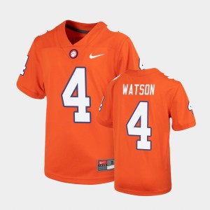 Youth Deshaun Watson Orange Clemson Tigers #4 Replica Untouchable Jersey 294650-498