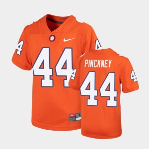 Youth Nyles Pinckney Orange Clemson Tigers #44 Replica Untouchable Jersey 939463-673