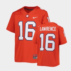 Youth Trevor Lawrence Orange Clemson Tigers #16 Alumni Jersey 788229-931